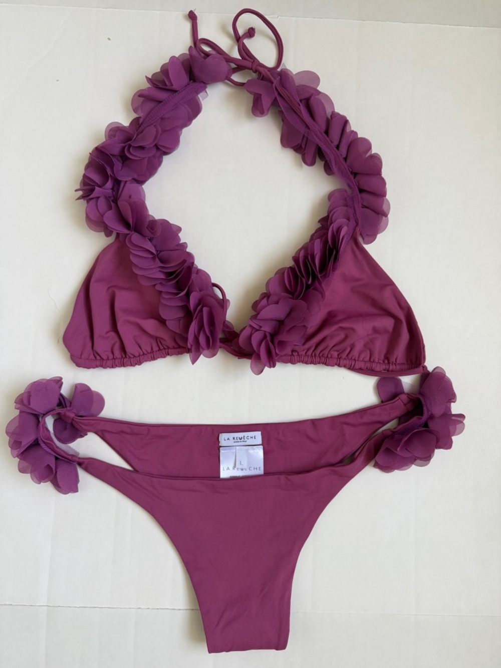 La Reveche Jamila Bikini Set in Raspberry - Women Swim - Picture 2 of 7